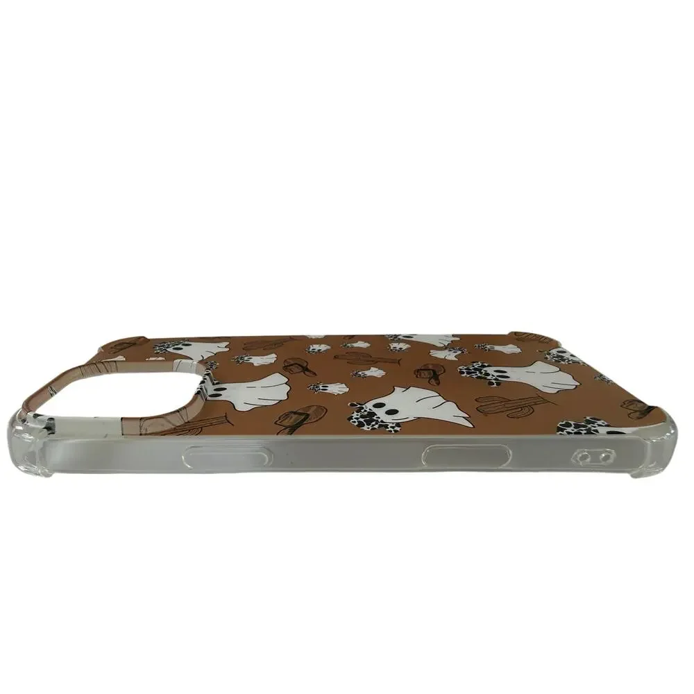 Iphone 16 Pro Max Case Jelly Ultra Slim Cowboy Ghosts Cactus Hats New Halloween